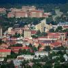 CU Boulder campus seen from the air
