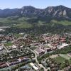 CU Boulder campus seen from the air