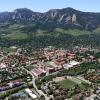 CU Boulder campus seen from the air