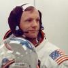 Neil Armstrong in space suit