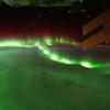 The aurora as seen from the International Space Station.