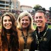 Jessica, Karen and Bobby Braun at CU Boulder football game