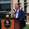 Dean Braun at Aerospace Engineering Sciences Building Opening