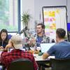 Students work at Catalyze CU in summer 2019