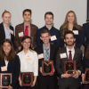 Students gathered for NCSU symposium event pose for a group photo