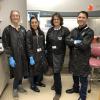 The team in a laboratory.