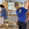 Medical staff at Boulder Community Health pick up meals.