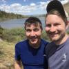 The Kissler brothers on a hike