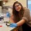 Portrait of Leila in the lab