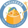 A TeachEngineering logo, with a robot and the words "Engineers make a world of difference."