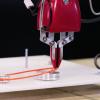 A gripper created by Robotic Materials Inc., founded by the author, Nikolaus Correll, performs a manipulation task during the industrial assembly competition at the World Robot Summit in Tokyo.