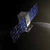 Capstone Satellite orbiting the moon
