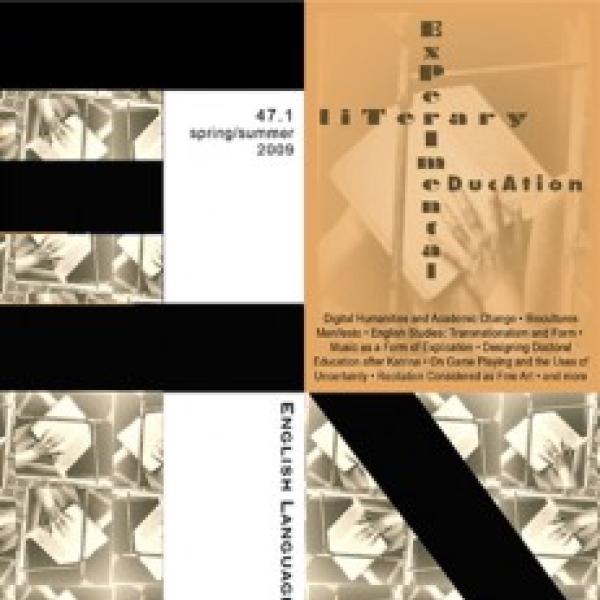 Experimental Literary Education journal cover