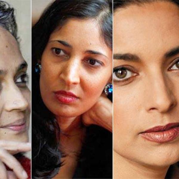 Four women's faces