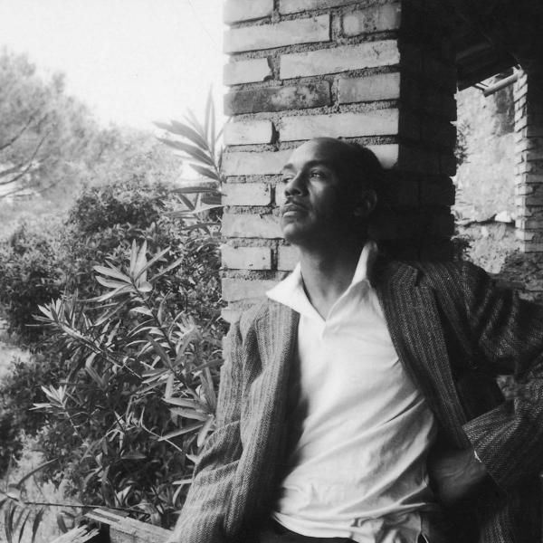 Black and white photo of Ralph Ellison