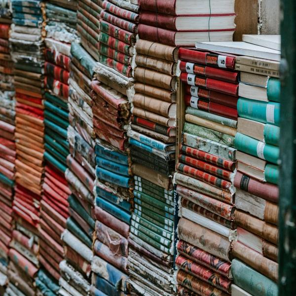 a wall of books