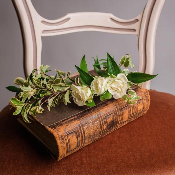 book and flowers
