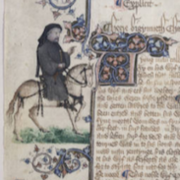 A painting of Chaucer