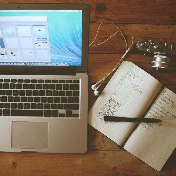 computer and journal