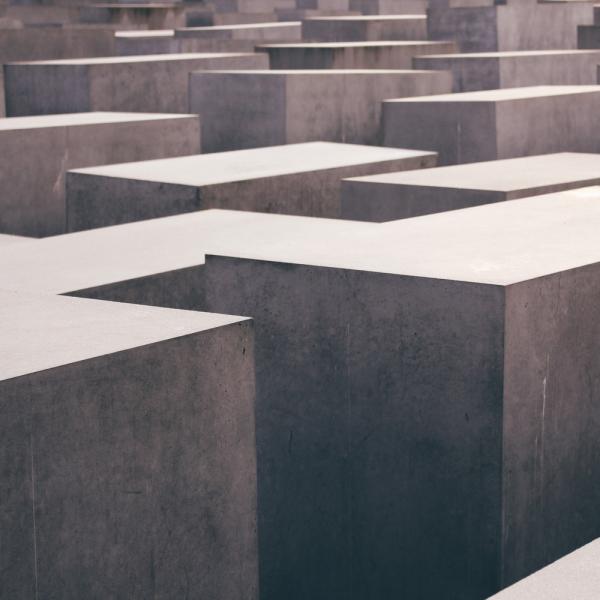 landscape photography of maze platform
