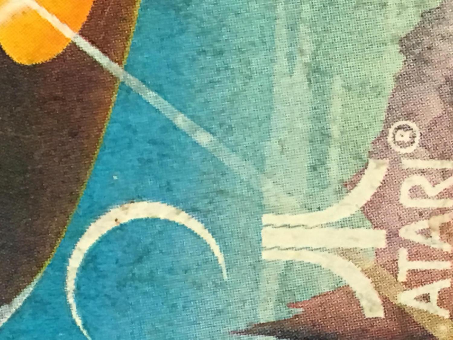 Illustration of a planet's horizon