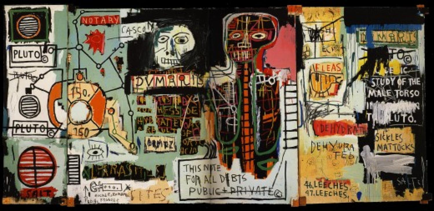Fragmented and abstract painting