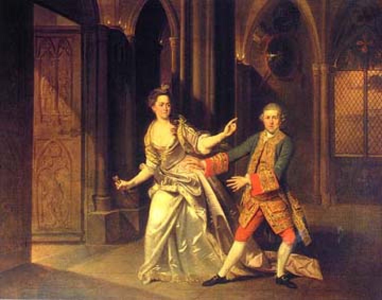 Painting of royal socialites in Georgian England