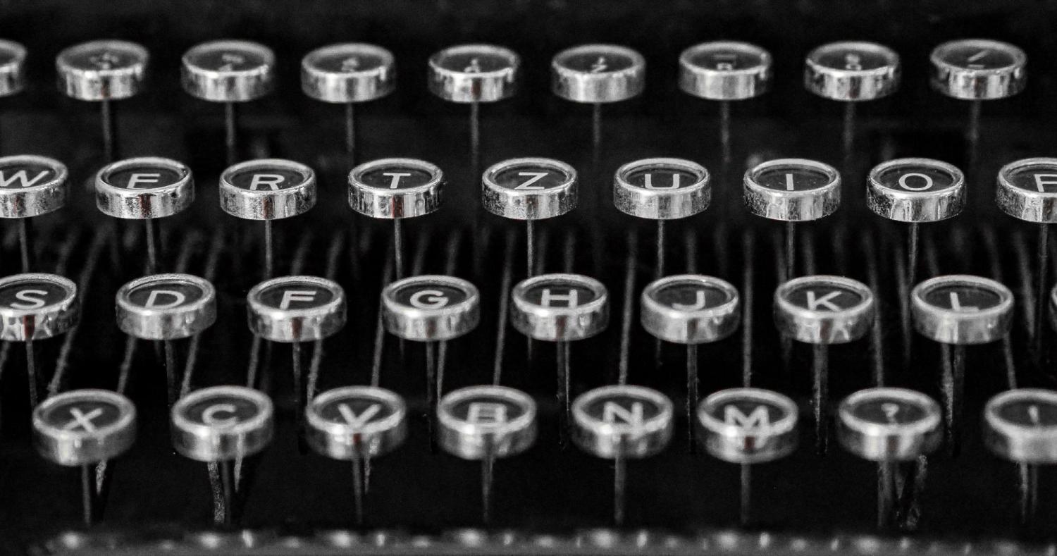 THE KEYS OF A TYPEWRITER