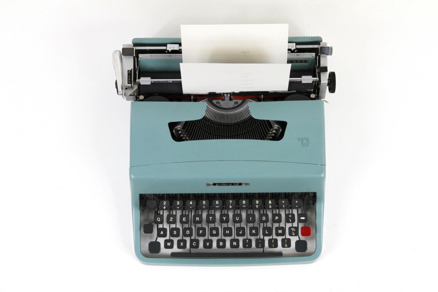 BLUE TYPEWRITER