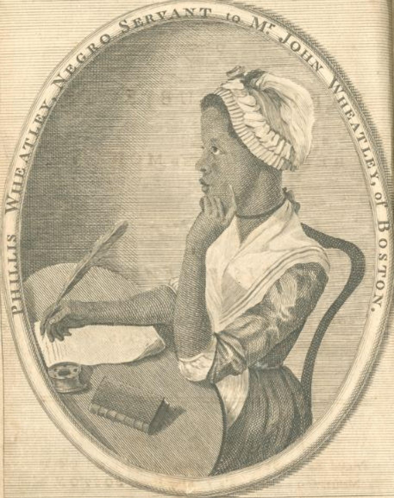 A woman at a desk writing