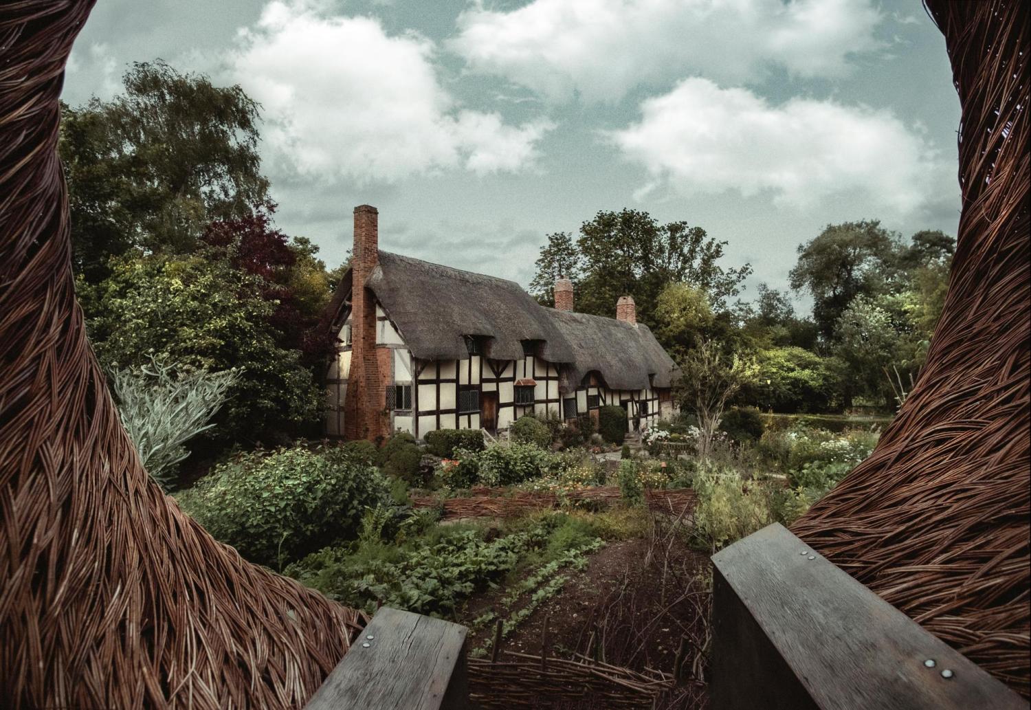english home surrounded by foliage