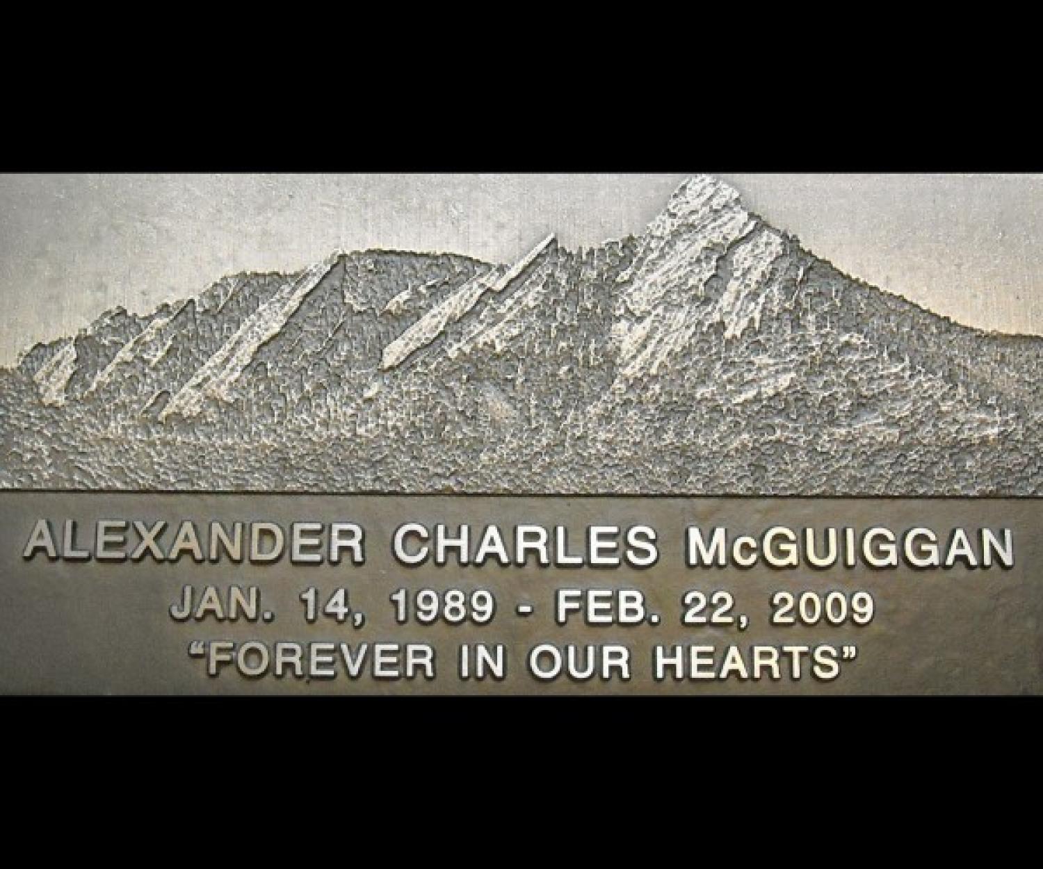 Alex's grave marker
