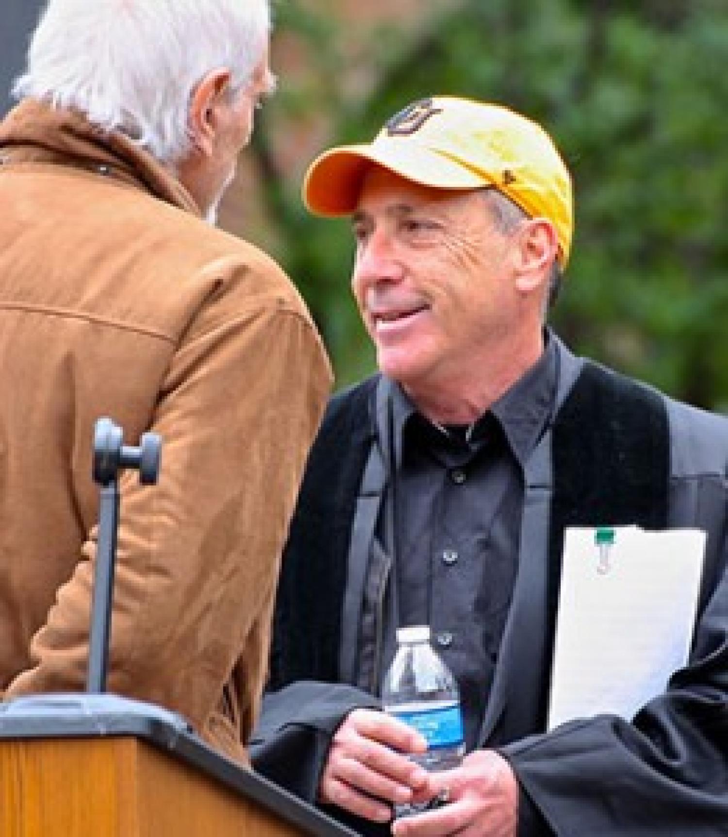 Art Kaufman at the spring 2015 commencement
