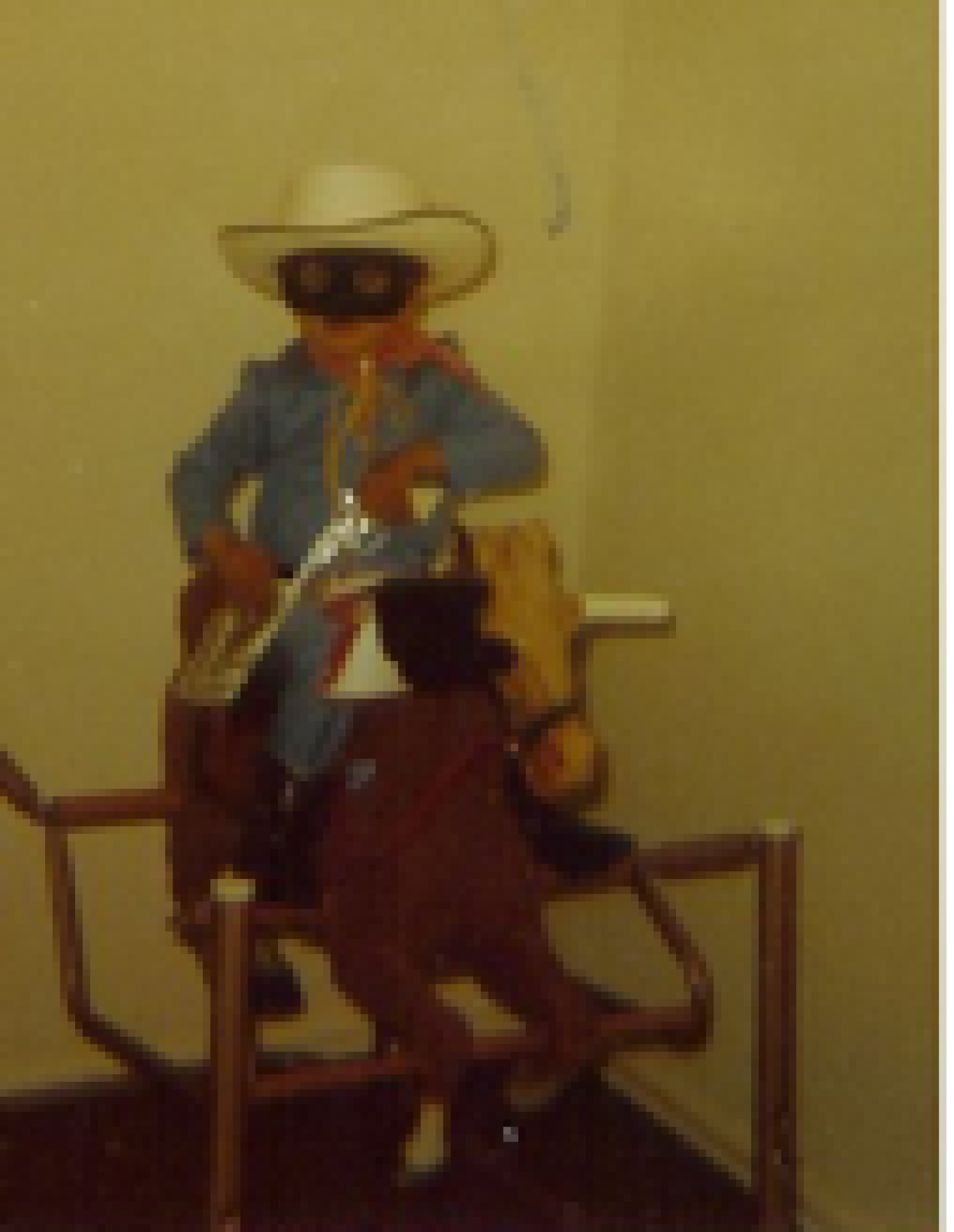 Curt as a young boy dressed as the Lone Ranger