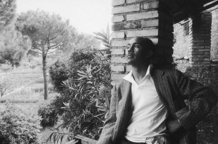 Black and white photo of Ralph Ellison