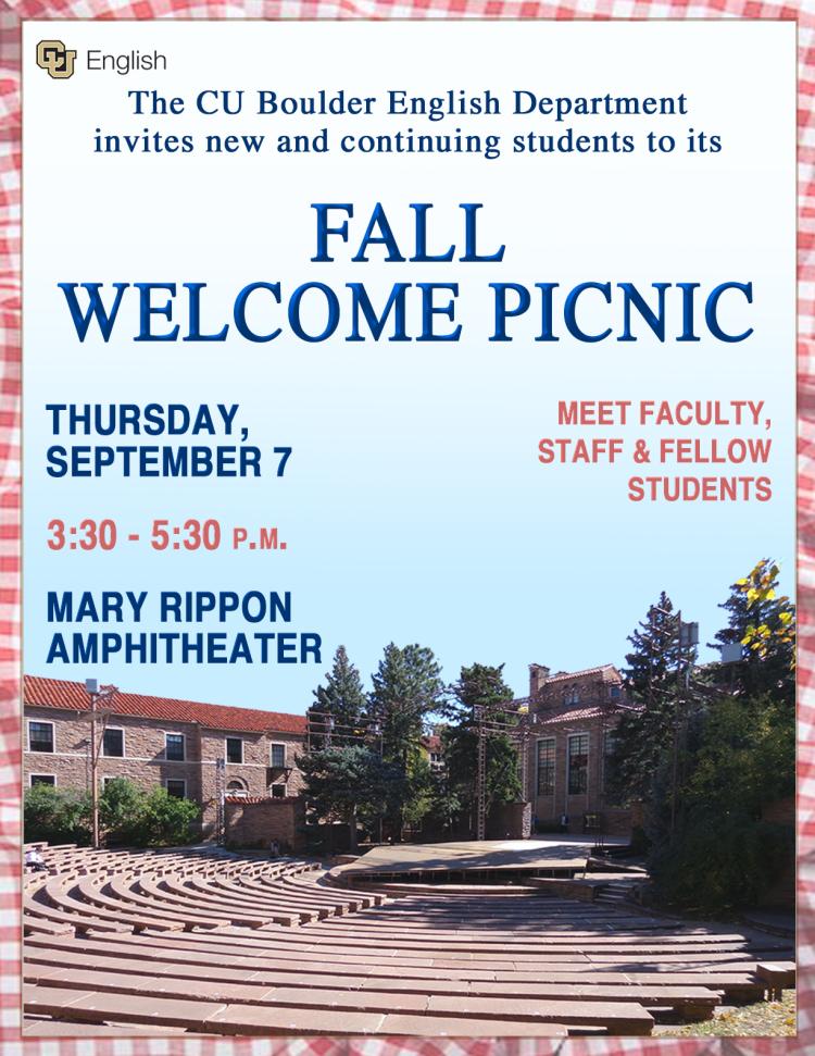 Poster for the fall picnic. All details are content on this page. 