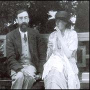 Photo of a man and Virginia Woolf