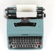 BLUE TYPEWRITER