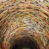 A tunnel made of books