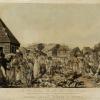 Illustration of a Sunday market