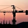 A crane across a skyline