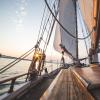 view from a sailboat at sea