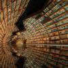 A tunnel made of books