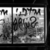 Graffiti on a window