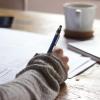 person writing