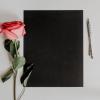 journal and rose