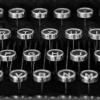 The keys of a typewriter