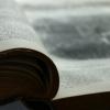 a close up of a page from the middle of a book