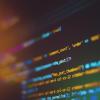 code on a computer screen