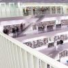 Interior of a clean, modern library